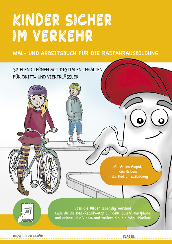 Mal- und Arbeitsbuch zur Radfahrausbildung hilft sicher durch den Straßenverkehr